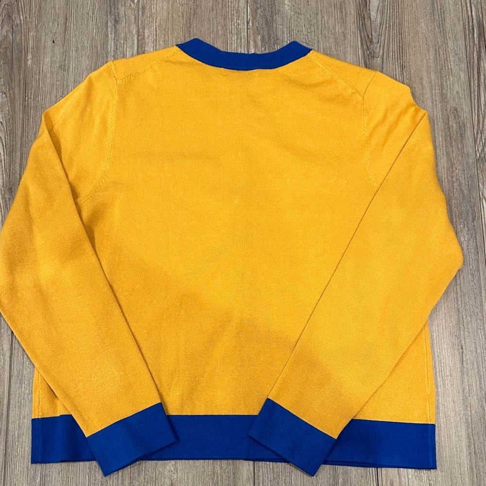 Charter Club Blue and Yellow Knit Top - Picture 4 of 4